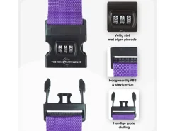 Thousandtravelmiles kofferriem met cijferslot - Purple