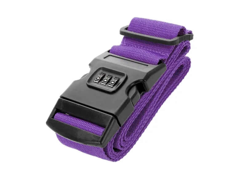 Thousandtravelmiles kofferriem met cijferslot - Purple