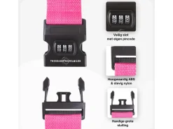Thousandtravelmiles kofferriem met cijferslot - Pink