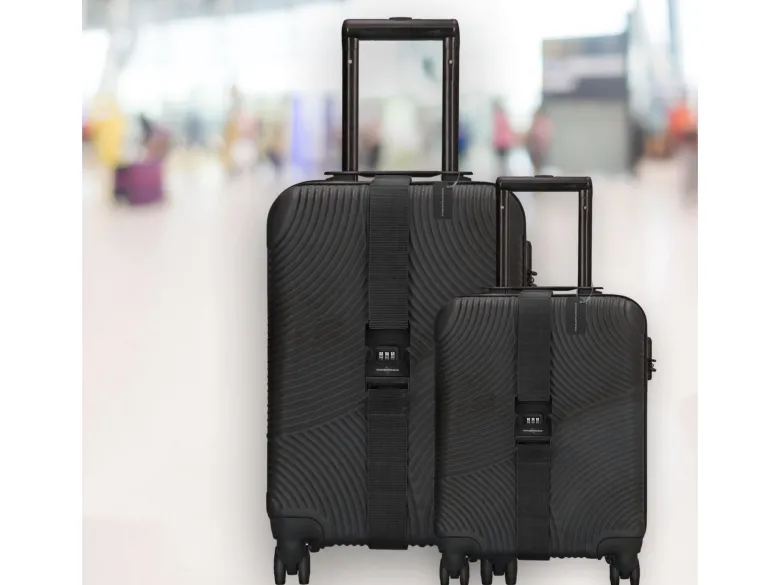 Thousandtravelmiles kofferriem met cijferslot - Black
