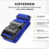 Thousandtravelmiles 2 kofferriemen met 2 bagagelabels - Blue