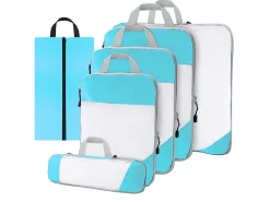 Thousandtravelmiles Light blue Packing Cubes - Set van 6