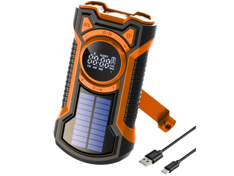 Thousandtravelmiles Noodradio met powerbank - Orange