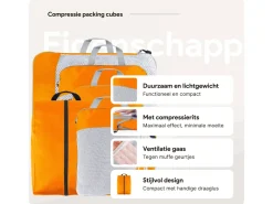 Thousandtravelmiles Orange Packing Cubes - Set van 6