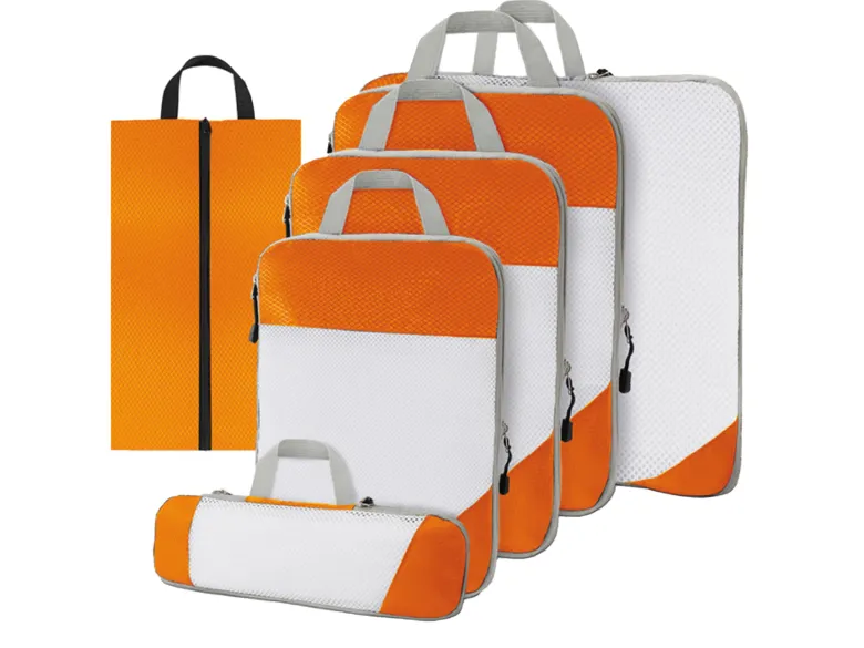 Thousandtravelmiles Orange Packing Cubes - Set van 6