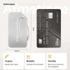 Thousandtravelmiles set van 4 aluminium bagagelabels - Silver