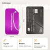 Thousandtravelmiles set van 4 Aluminium Bagagelabels - Purple