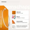 Thousandtravelmiles set van 4 Aluminium Bagagelabels - Orange