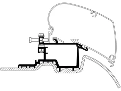 Thule adapter Sprinter >2007 Crafter 2007 - 2016