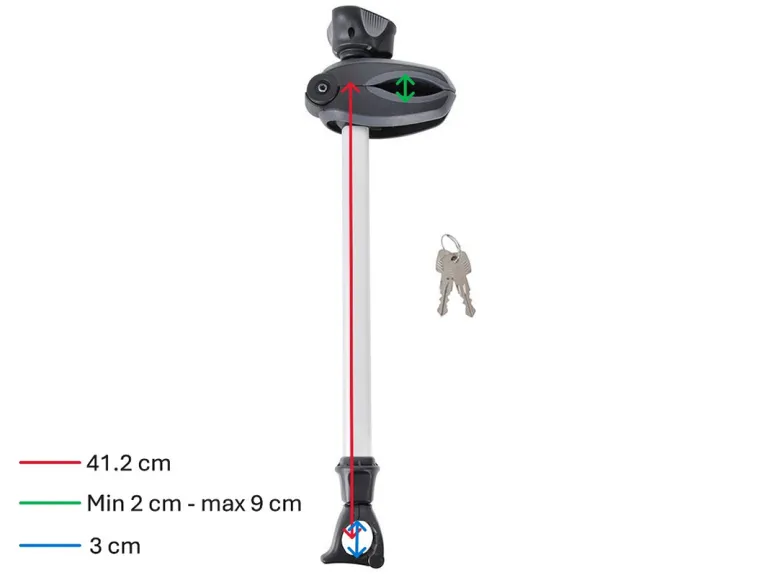Thule Bike Holder 3 ACUTight extra lange fietsklem - silver