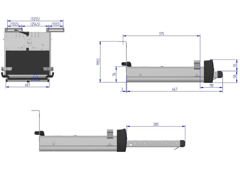 Thule Crafter 2017 12 volt 400 G2 Slide-out Step