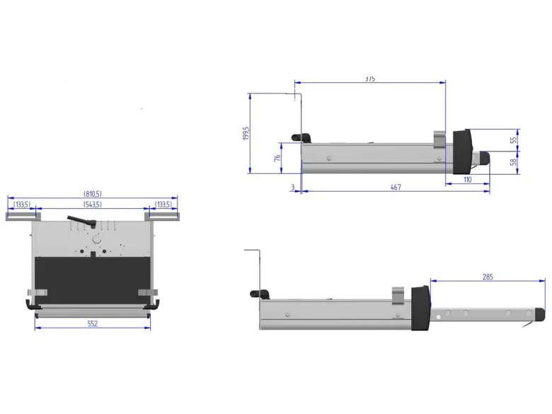 Thule Crafter 2017 12 volt 550 G2 Slide-out Step