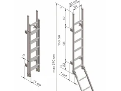 Thule De Luxe 10 treden opklapbaar double ladder
