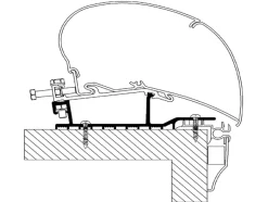 Thule Omnistor adapter Hobby serie 6/9 2009-2013