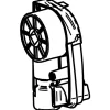 Thule Omnistor binnenkap & opdraaimechanisme links 4900 Antraciet