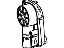 Thule Omnistor binnenkap & opdraaimechanisme links 4900 Antraciet