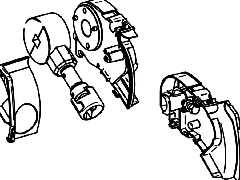 Thule Omnistor set binnenkappen & opdraaimechanisme 6300 wit