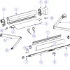 Thule Omnistor set eindkappen voorlijst 5102 grijs