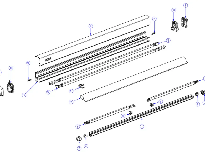 Thule Omnistor set positie blokjes ligger 3200