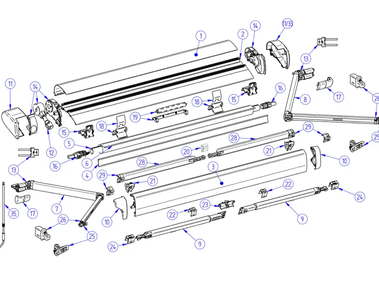 Thule Omnistor set vaste houders cassette Tension Rafter 6300