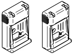 Thule Omnistor set wandhouders wit