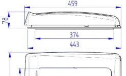 Thule Omni-vent Translucent 2009 12V dakluik