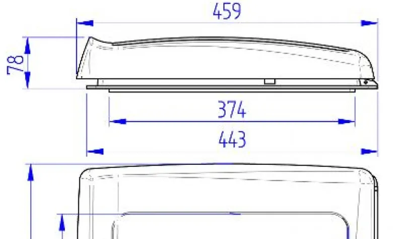 Thule Omni-vent Translucent 2009 12V dakluik