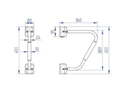 Thule Security Handrail deurhendel