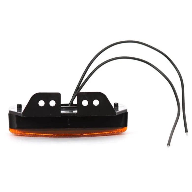 Tip-it 12/24 volt Led zijmarkeringslamp met steun - Orange