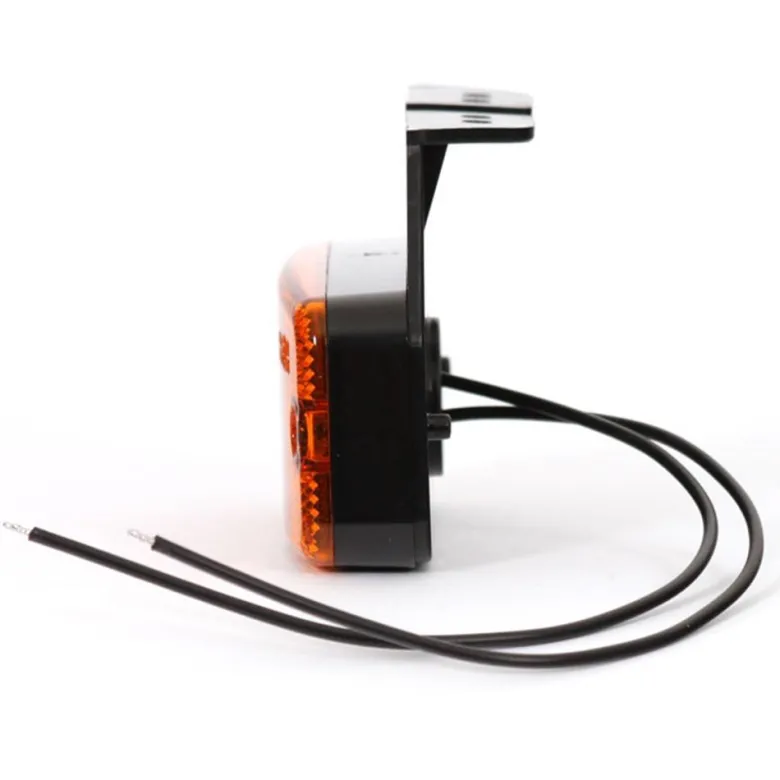 Tip-it 12/24 volt Led zijmarkeringslamp met steun - Orange