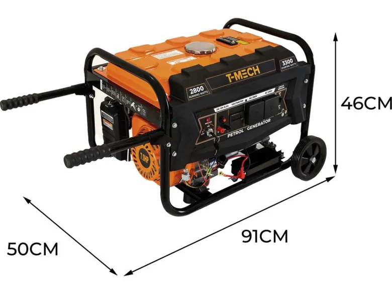 T-Mech draagbare benzinegenerator - 3300 watt