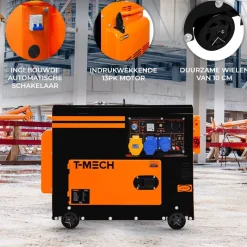 T-Mech 6000 watt stille Diesel generator