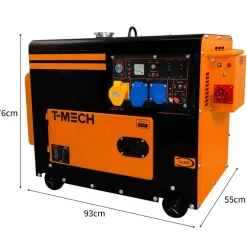 T-Mech 6000 watt stille Diesel generator