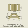 TP Joy zand- en picknicktafel