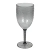 Transparant grijs Ø8 cm wijnglas