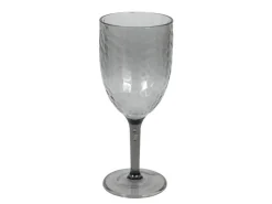 Transparant grijs Ø8 cm wijnglas
