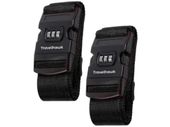 Travelhawk Black Kofferriem - Set van 2
