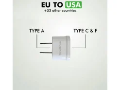 Travelhawk EU naar USA reisstekker - Set van 2
