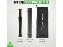 Travelhawk inklapbare campingtafel - 68 x 40 cm