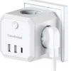Travelhawk 7-in-1 USB verdeelstekker - White