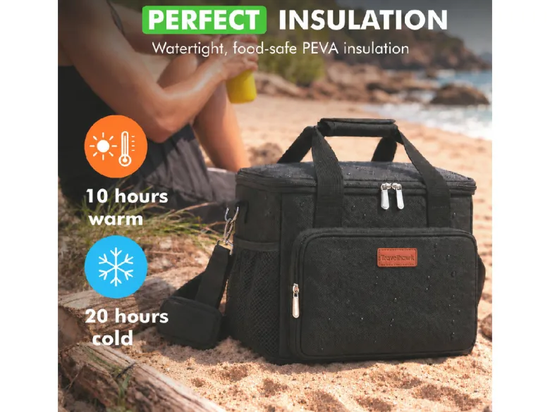 Travelhawk 15 liter koeltas - Black