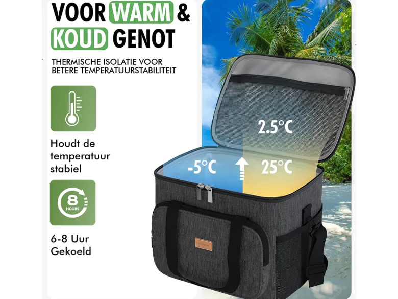 Travelhawk 15 liter koeltas - Black