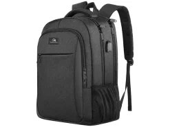 Travelhawk 28 liter rugzak met USB-poort - Black