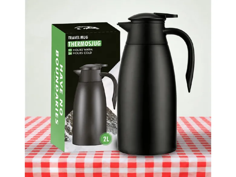Travelhawk 2 liter thermoskan - Black