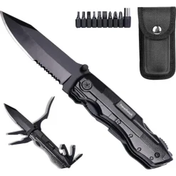 Travelhawk multitool zakmes 14-in-1 – Black