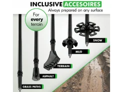 Travelhawk Nordic Walking stokken - Black