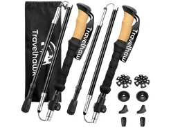 Travelhawk Nordic Walking stokken - Black