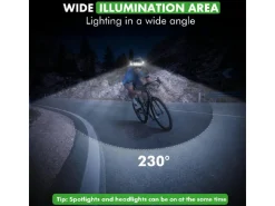 Travelhawk oplaadbare hoofdlamp - 350 lumen