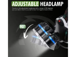 Travelhawk oplaadbare LED hoofdlamp - 18000 lumen