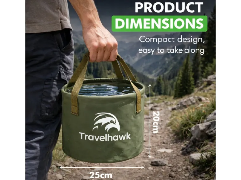 Travelhawk opvouwbare emmer - 10 liter